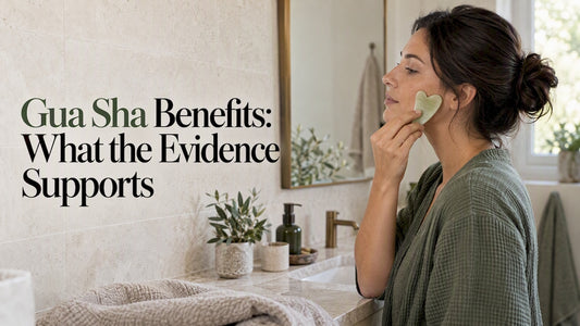 Gentle gua sha facial massage at home